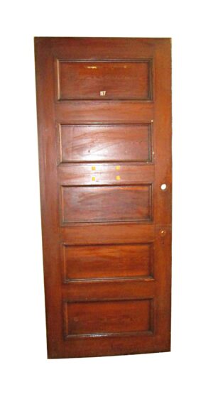 Standard Doors - Antique 5 Pane Wood Privacy Door 87.5 x 35.75