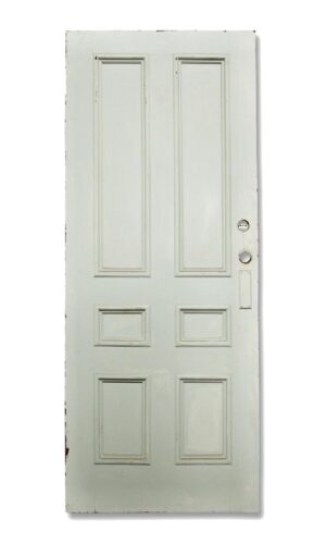 Standard Doors - Antique 6 Pane White Wood Passage Door 89 x 36.125