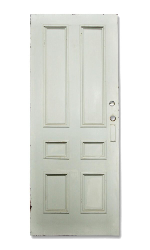 Standard Doors - Antique 6 Pane White Wood Passage Door 89 x 36.125
