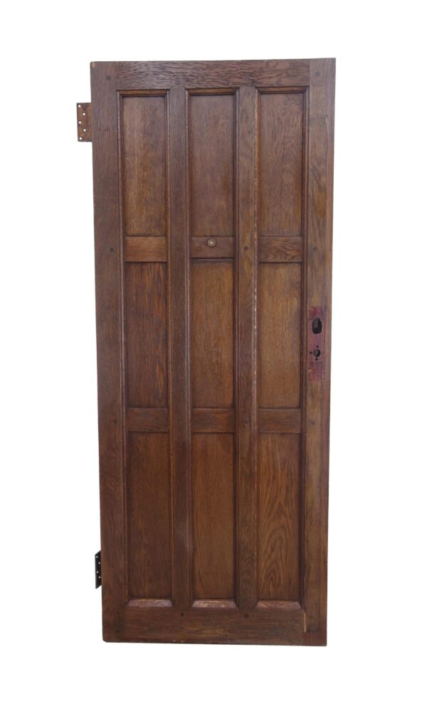 Standard Doors - Antique 9 Pane Arts & Crafts Chestnut Privacy Door 78.875 x 31.625