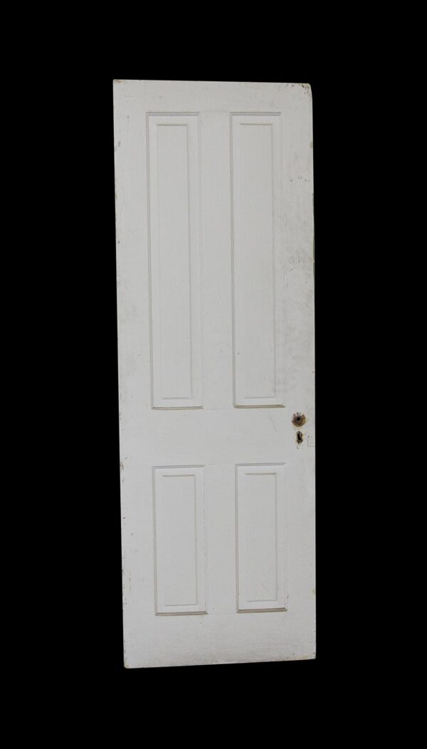 Standard Doors - Antique White 4 Panel Wood Passage Door 75.875 x 25.75