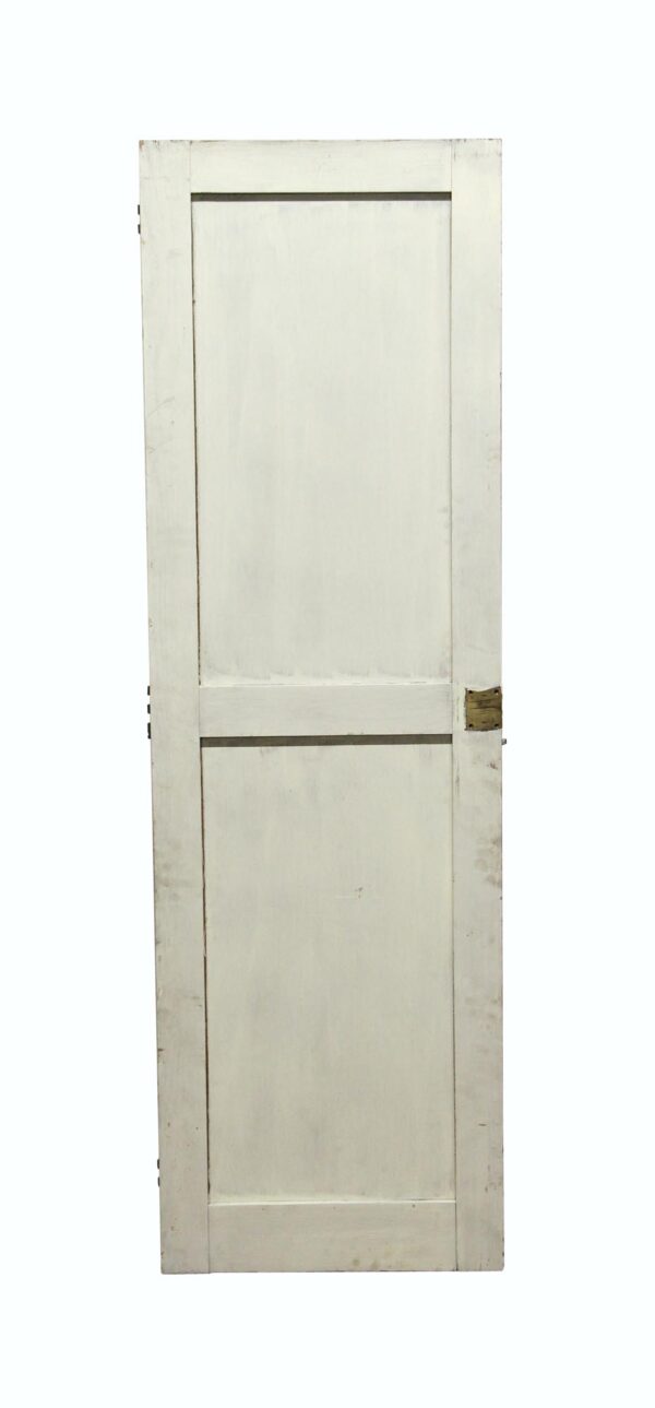 Standard Doors - Vintage 2 Panel White Wood Door 60.75 x 18.75