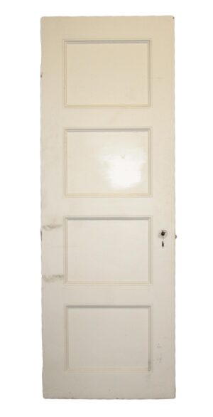 Standard Doors - Vintage 4 Pane White Wood Passage Door Sizes Vary