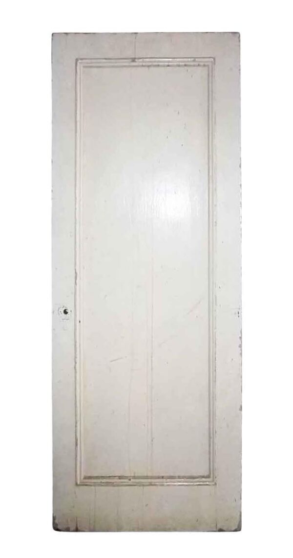 Standard Doors - Vintage Single Pane White Wood Passage Door 81 x 31