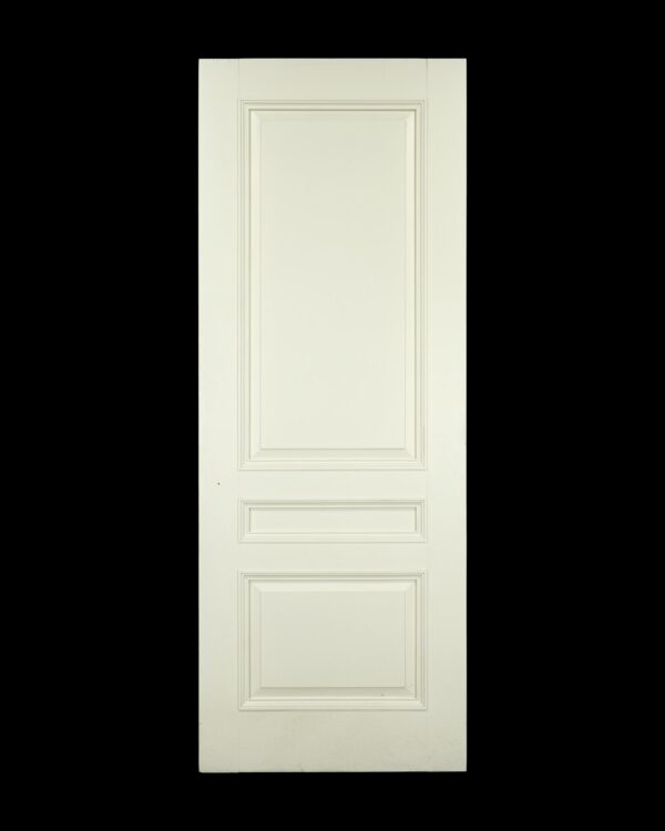 Standard Doors - Well Crafted French 3 Pane White Poplar Swinging Door 88.75 x 33.125
