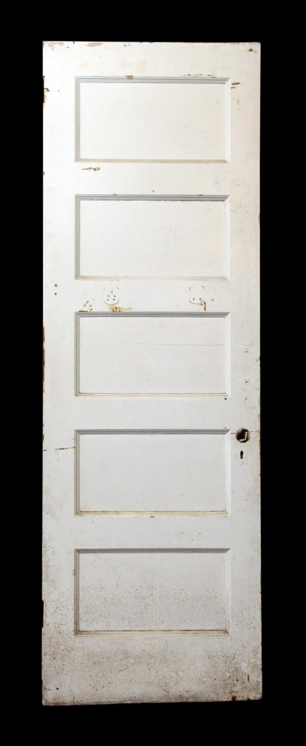Standard Doors - White Wooden Five Panel Door
