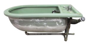 Statues & Fountains - Vintage Sea Foam Green Water Fountain