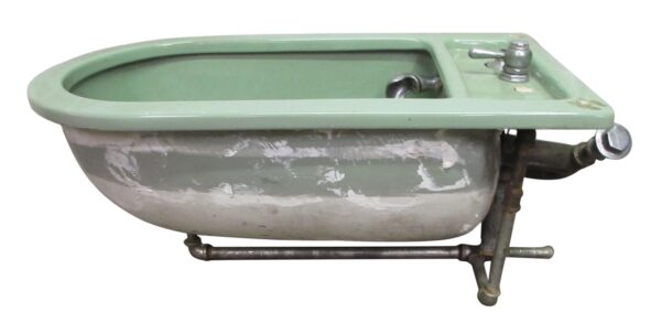 Statues & Fountains - Vintage Sea Foam Green Water Fountain