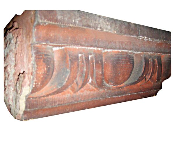 Stone & Terra Cotta - Antique Red Egg & Dart Terra Cotta Garden Stone