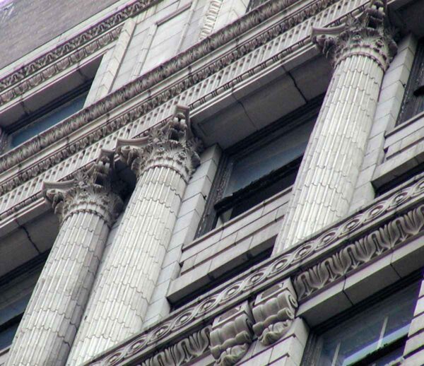 Stone & Terra Cotta - Exterior Fluted Terra Cotta Architectural Column Pilasters
