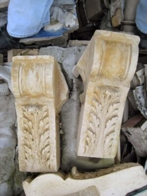 Stone & Terra Cotta - Leafy Terra Cotta Corbel Stones
