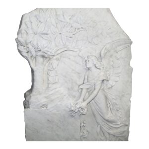 Stone & Terra Cotta - Reclaimed Angel Decorative Marble Frieze