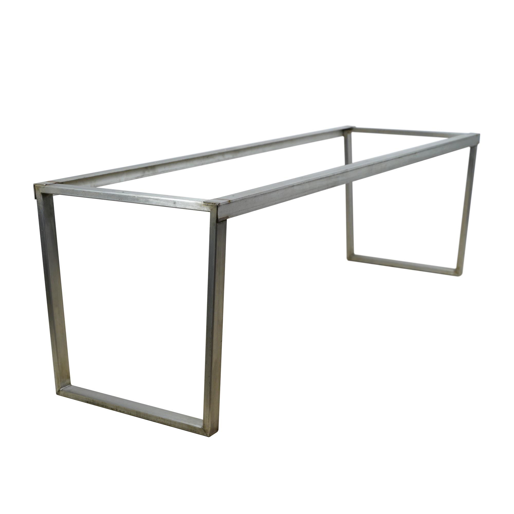 Modern 7 ft. Stainless Steel Rectangular Table Base