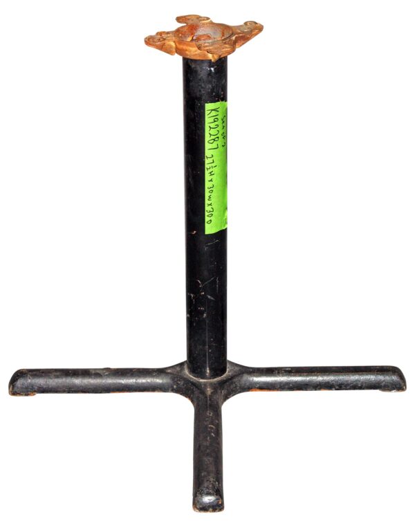 Table Bases - Reclaimed 27.5 in. Black Iron Table Stand Base