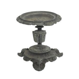 Table Lamps - Antique 6.25 in. French Oil Lamp Stand
