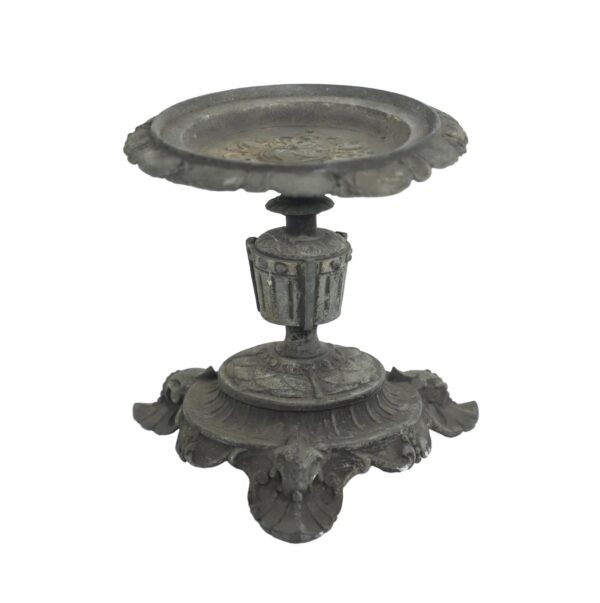 Table Lamps - Antique 6.25 in. French Oil Lamp Stand