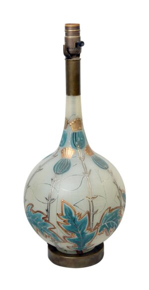 Table Lamps - Mid-Century Modern Enameled Glass Table Lamp