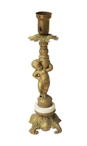 Table Lamps - Victorian Gold Gilt Cherub Table Lamp