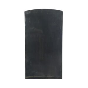 Table Tops - Reclaimed 33.375 in. Curved Edge Glass Vitrolite Black Tabletop