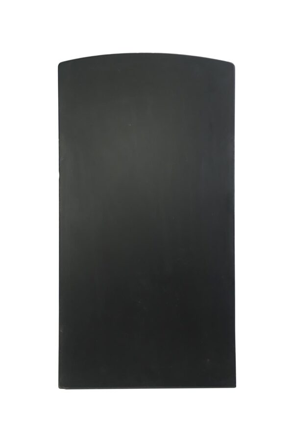 Table Tops - Reclaimed 33.375 in. Round Edge Glass Vitrolite Black Tabletop