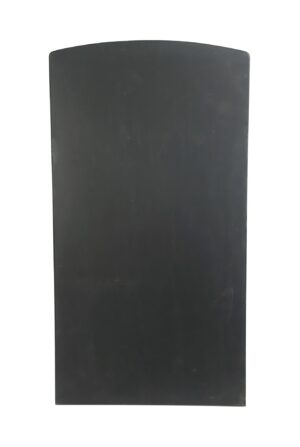 Table Tops - Reclaimed 33.375 in. Rounded Edge Glass Vitrolite Black Tabletop