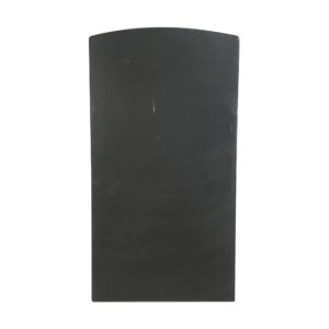 Table Tops - Reclaimed 33.375 in. Rounded Edge Glass Vitrolite Black Tabletop