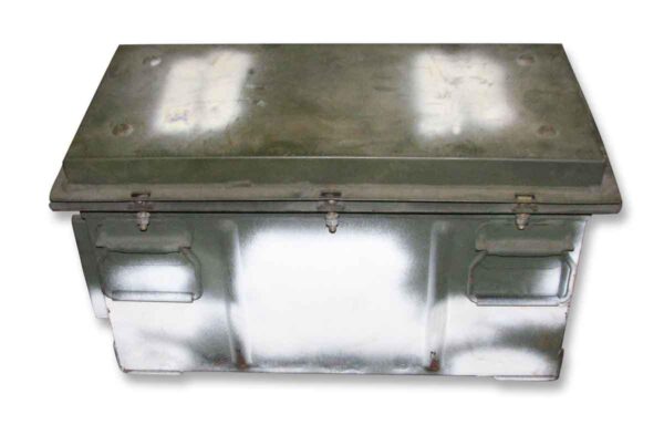 Trunks - Vintage Green Steel Military Ammo Storage Trunk