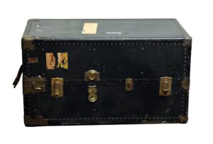 Trunks - Vintage Upright Black Kay Sherman Luggage Trunk