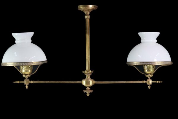 Up Lights - Vintage Replica 19th Century 2 Arm Gas Up Pendant Light