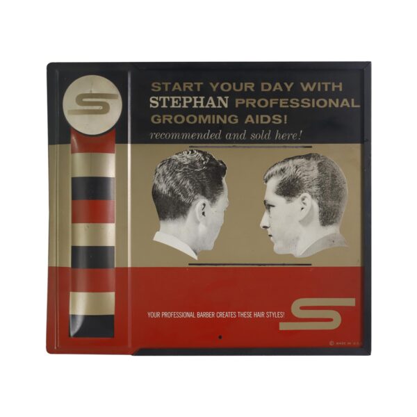 Vintage Signs - Vintage Stephen Professional Grooming Aids Tin Advertisement Sign