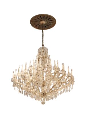 Waldorf Astoria - 1930s Waldorf Astoria 6 ft Marie Therese Crystal Chandelier
