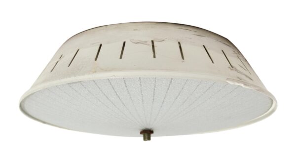 Striped Glass Glow Metal Pendant