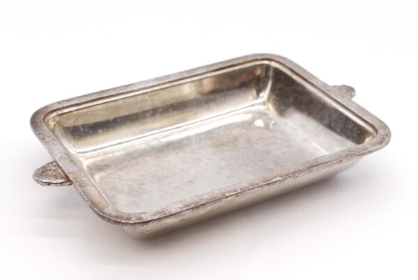 Waldorf Astoria - Waldorf Astoria Art Deco Silvered Brass 10 in. Rectangular Dish