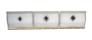 Waldorf Astoria - Waldorf Astoria Art Deco Slip Shade 3 Light Glass Wall Sconce Waldorf Astoria - Waldorf Astoria Art Deco Slip Shade 3 Light Glass Wall Sconce