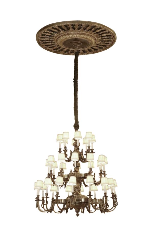 Waldorf Astoria - Waldorf Astoria Bronze 48 in. Conrad Suite Chandelier