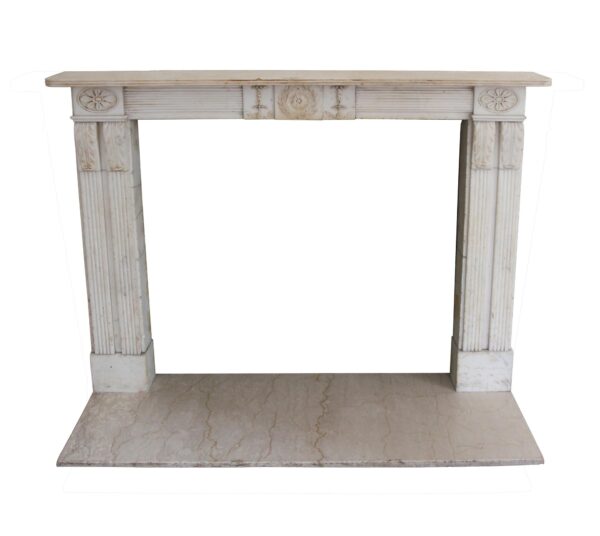 Waldorf Astoria - Waldorf Astoria Carved Statuary Marble English Regency Mantel