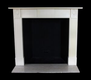 Waldorf Astoria - Waldorf Astoria English Regency Painted White Marble Mantel