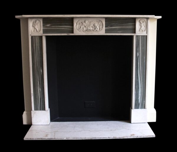 Waldorf Astoria - Waldorf Astoria English Regency Statuary Marble Green Mantel