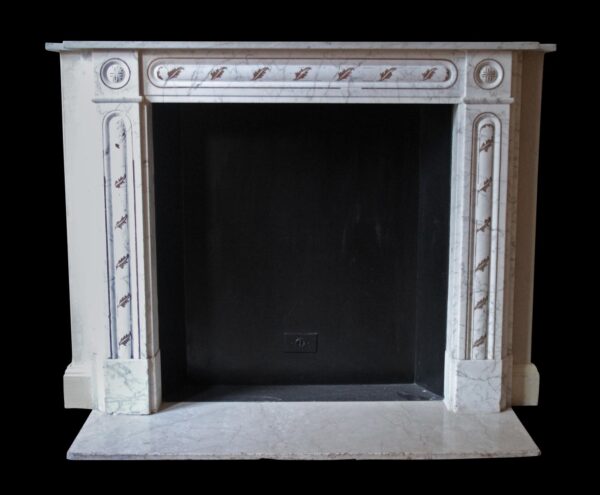 Waldorf Astoria - Waldorf Astoria English Regency White Carrara Marble Mantel