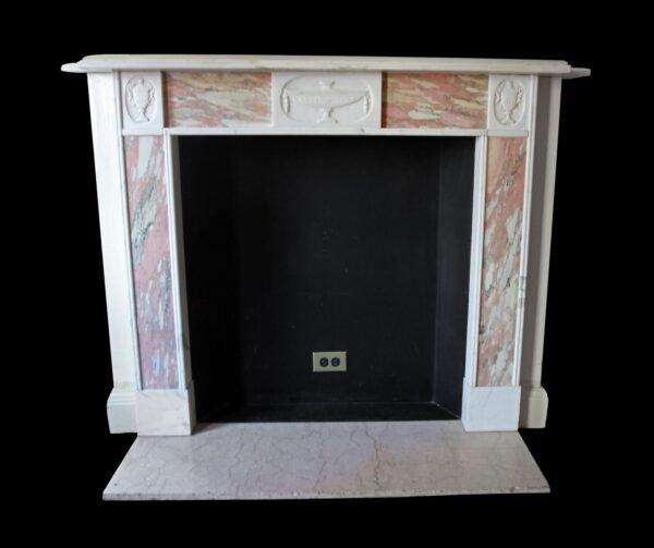 Waldorf Astoria - Waldorf Astoria Georgian White & Pink Marble Mantel