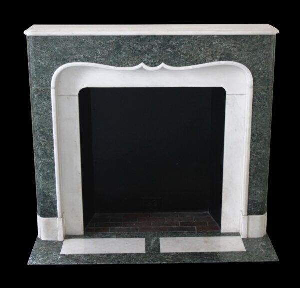 Waldorf Astoria - Waldorf Astoria Green & White Vintage Marble Mantel