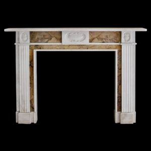 Waldorf Astoria - Waldorf Astoria White Marble Mantel with Sienna Trim