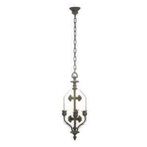 Wall & Ceiling Lanterns - Antique Beaux Arts Nickel Plated Bronze Hanging Lantern