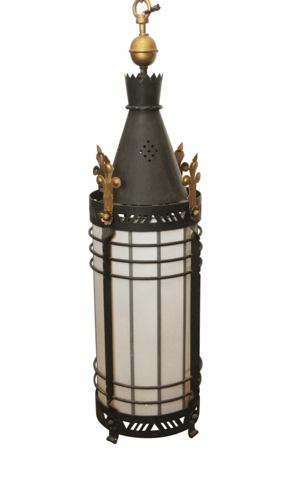 Wall & Ceiling Lanterns - Gothic Black & Gold Oversized Church Ceiling Lantern