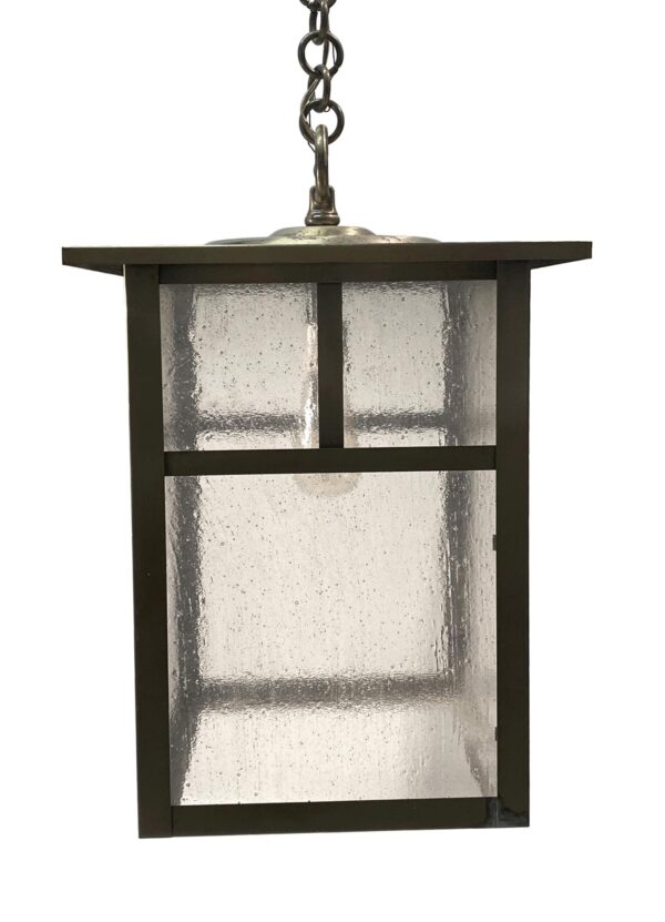 Wall & Ceiling Lanterns - Large Brass Arts & Crafts Hanging Lantern