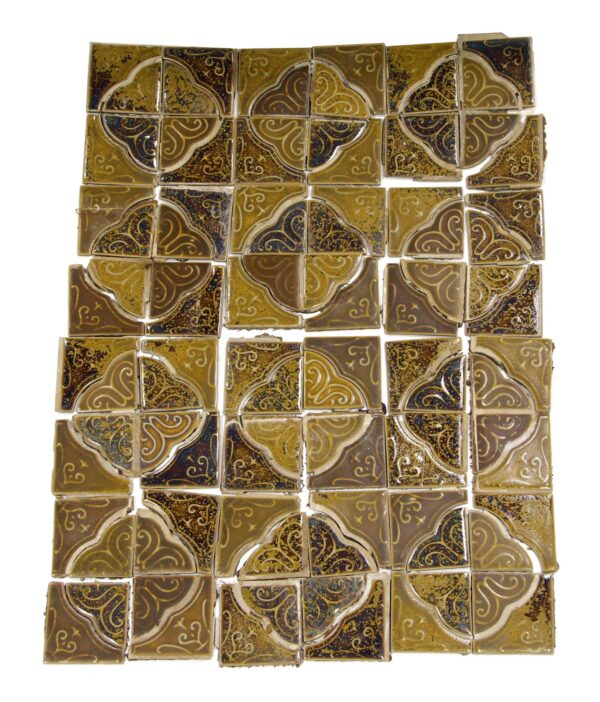 Wall Tiles - Reclaimed Tan & Brown Spanish Style Tile Set