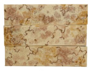Wall Tiles - Set Brown & Gold Mixed Tiles