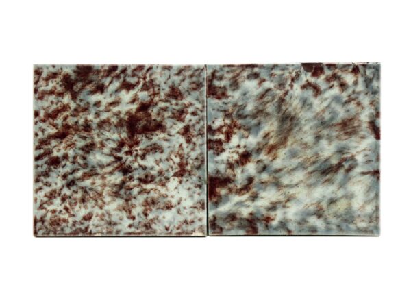 Wall Tiles - Set of Antique 6 x 6 Burgundy & Gray Mixed Wall Tiles