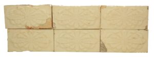 Wall Tiles - Set of Cream Floral Tiles