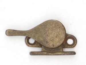 Window Hardware - Vintage Brass Plated Steel Side Window Sash Lock
